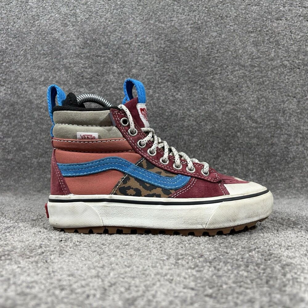 VANS SK8-Hi MTE-2 Women’s Size 5 Pomegranate Leopard Hi Top Outdoor Shoes Used